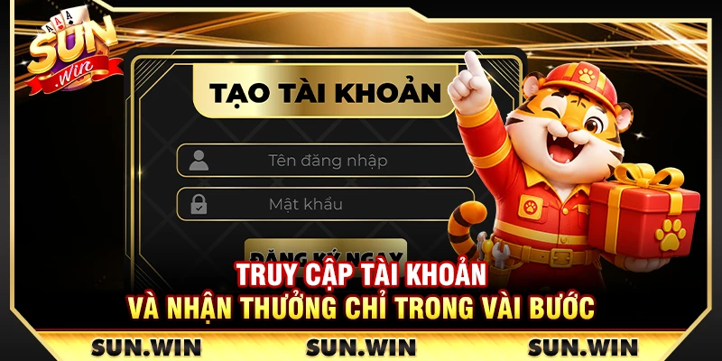 Truy cập tài khoản và nhận thưởng chỉ trong vài bước 